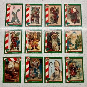 SANTA AROUND THE WORLD (1994) SANTA CLAUS TRADING CARDS LOT OF 12 CARDS